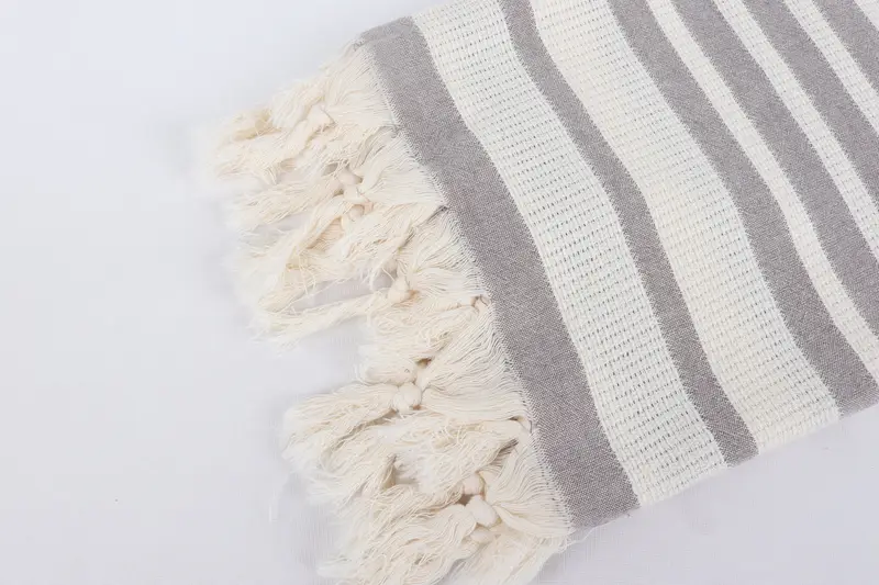 Sand-resistant towel, Organic towel, 70x34 Cotton Striped Towel, Boyfriend Christmas Gift, Turkish hand towel, Hammam Towel USA, Monogram Towels - 7