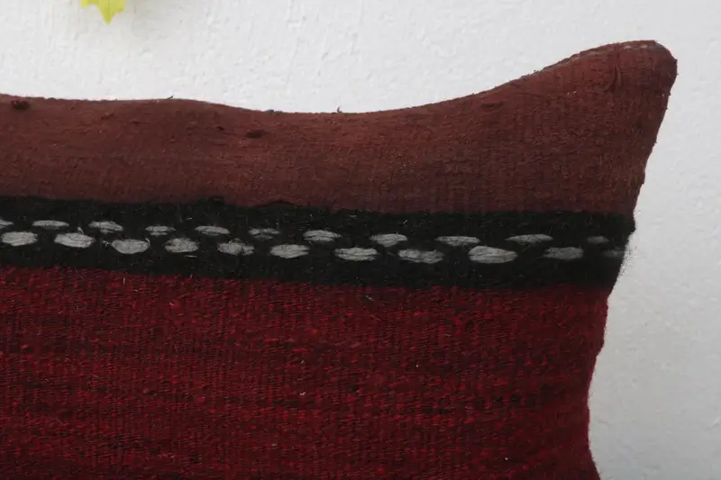Boho Pillow, Outdoor Bolster Pillow, Throw Kilim Pillow, Pastel Pillow Cover, Pillow Sham, Turkish Pillow, 12x20 Purple Pillow - 5