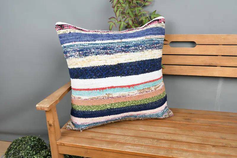 Almohada bordada del suroeste, almohada decorativa 24x24 pulgadas