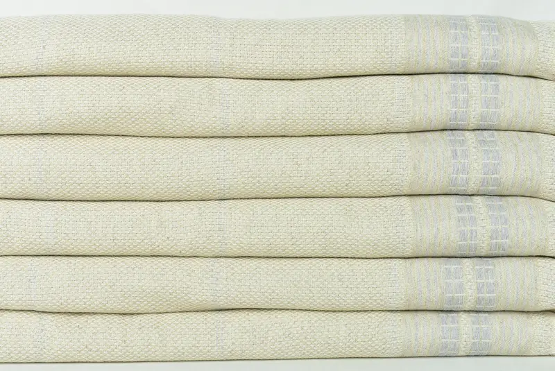 Bridal Shower Gift, Turkish Blanket, Turkish Bedspread, Monogram Beach Blanket, Woven Throw Blanket, Valentines Gift, 96x94 Linen Striped Towel - 2