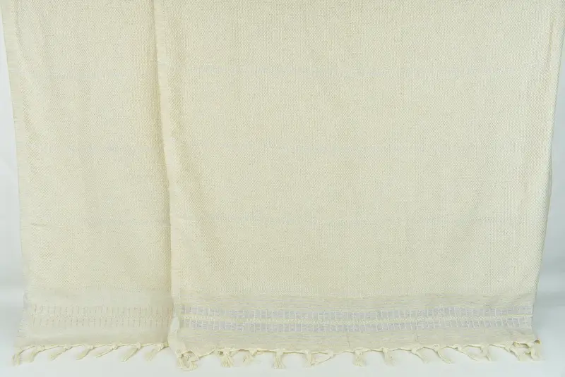 Bridal Shower Gift, Turkish Blanket, Turkish Bedspread, Monogram Beach Blanket, Woven Throw Blanket, Valentines Gift, 96x94 Linen Striped Towel - 7
