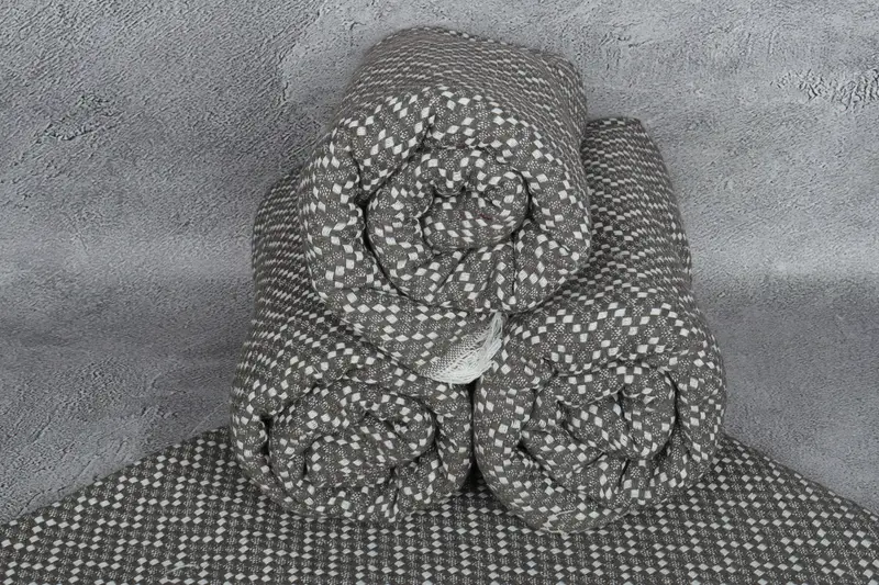Housewarming Gift, Maid Of Honor Gift, Tablecloth, Bachelorette Party Gifts For Bride, 76x68 Cotton Herringbone Towel, Woven Throw Blanket - 7