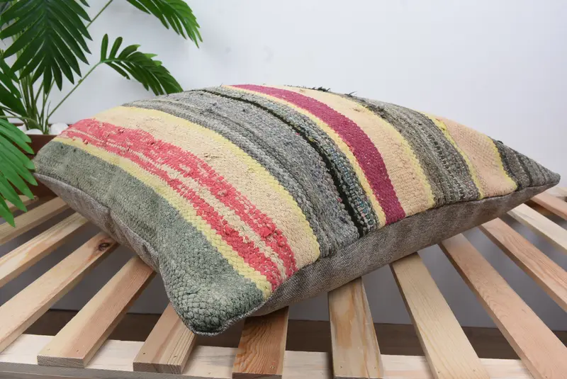 Cushion Cover, Tapestry Cushion, 24x24 Brown Pillow, Comfy Throw Pillow Cover, Kilim Cushion Sham, Vintage Pillow, Gift Pillow, Retro Cushion Cover - 6