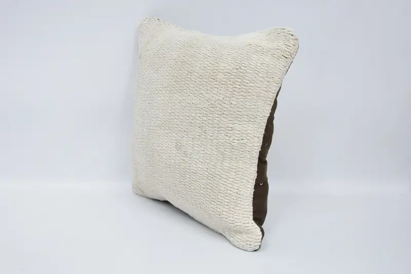 Armchair Cushion, Antique Pillows, Kilim Cushion Sham, Home Decor Pillow, Bolster Throw Pillow Cover, Pillow Case, 12x12 White Cushion Cover - 4