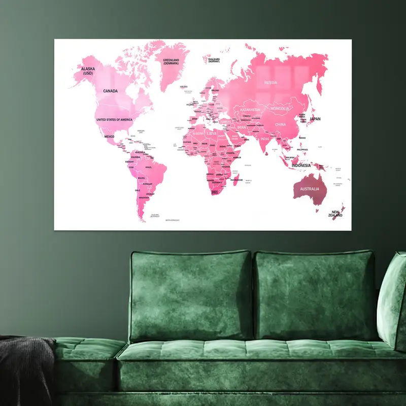 Zarif Baskılı Cam: Pembe Ofis ve Kız Odası Dekoru