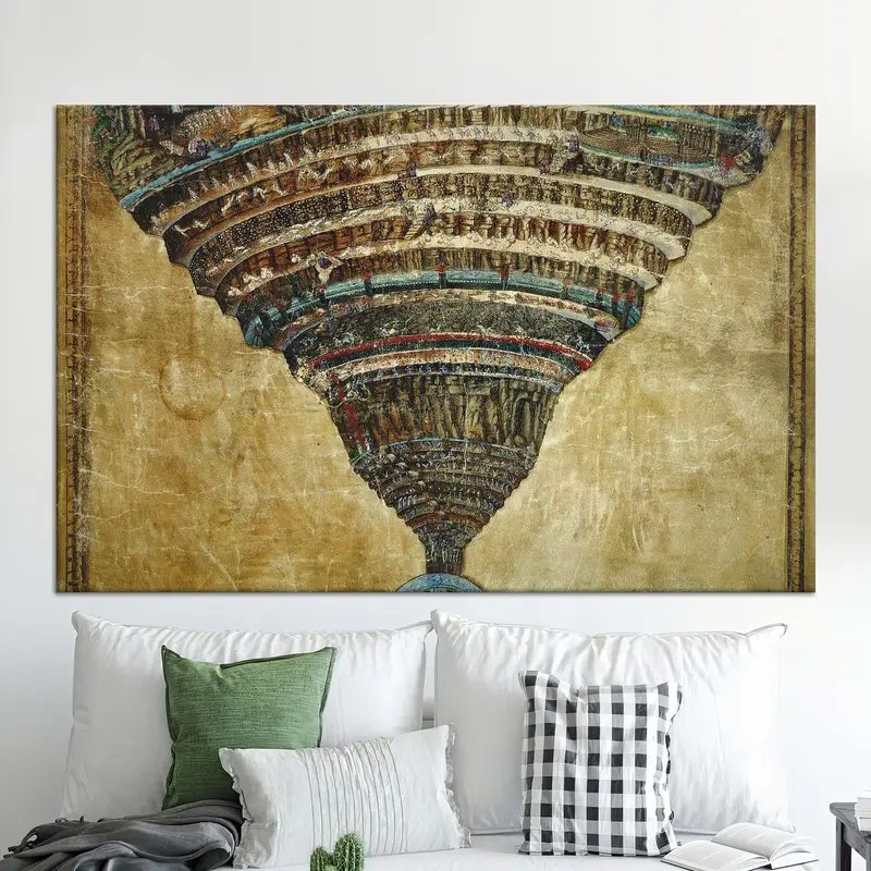 神聖なサンドロ ボッティチェッリ キャンバス プリント: トレンディで芸術的なエレガンス