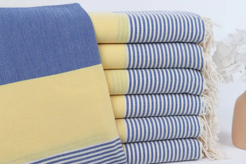 Personalized Towel, Organic Towel, Halloween Bachelorette Party Favors, Bathroom Towel, 68x40 Cotton Striped Towel, Organic towel, Gifts For Him - 1