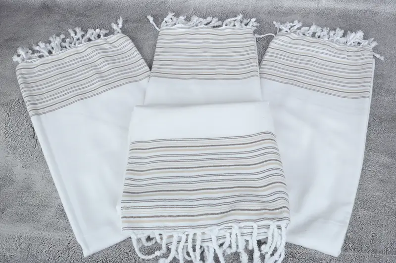 Custom Name Towel, Bridesmaid Gift Towel, Personalized Turkish Towel, 70x40 Cotton Striped Towel, Scarf Towel, Quick-dry peshtemal, Family Gift - 4