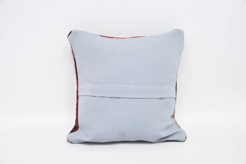 Cushion, Crochet Pattern Cushion, Gift Pillow, Cotton Cushion, Kilim Pillow Cover, 12x12 Red Cushion, Throw Kilim Pillow, Aesthetic Cushion Case - 6