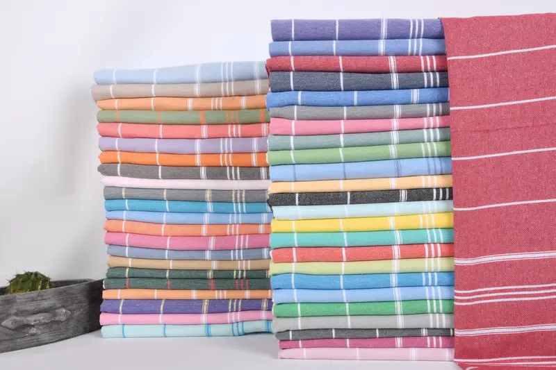 Monogramlı el havlu, kişiselleştirilmiş hediye, gelin duş iyiliği, Türk havlu el havlu, toplu sipariş havlu, onun için hediye, 40x24 pamuklu çizgili havlu - 1