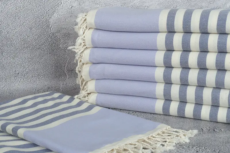 Xmas Gifts, Beach Theme Bachelorette Party Gifts, 70x40 Cotton Striped Towel, Towel With Name, Thin towel, Personalized Turkish Towel, Travel towel - 2