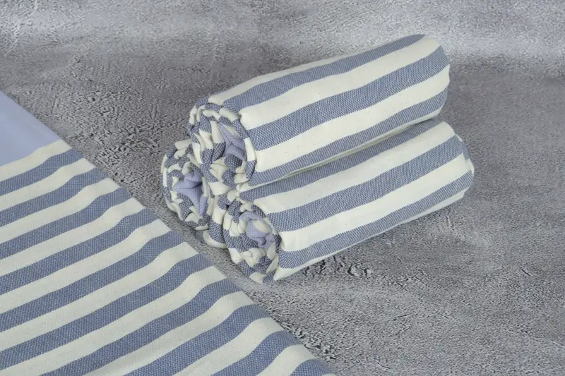 Xmas Gifts, Beach Theme Bachelorette Party Gifts, 70x40 Cotton Striped Towel, Towel With Name, Thin towel, Personalized Turkish Towel, Travel towel - 8