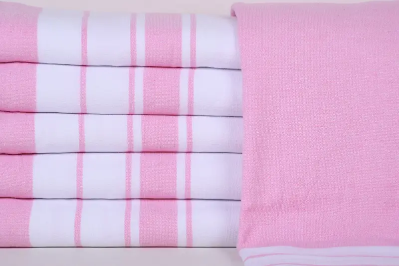Organic Towel, Quick-dry towel, Hammam towel, Turkish towel bulk order for wedding gifts, Summer Gift, 68x36 Cotton Striped Terry Towel, Unique Gift - 1