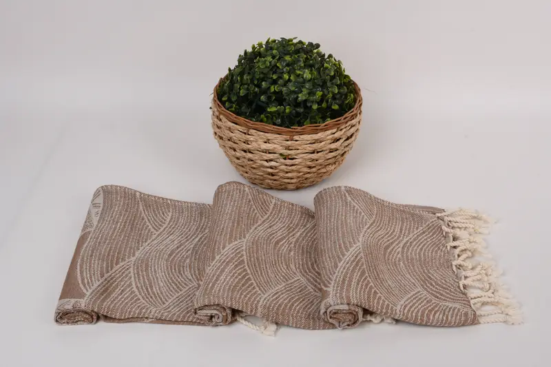 Monogram Mutfak Havlu, 36x18 Pamuklu Çizgili Tasarım Havlusu, Kişiselleştirilmiş Hediye, Konuk Havlusu, Türk El Havlusu, Damat Hediyesinin Annesi, Spa Havlu - 8