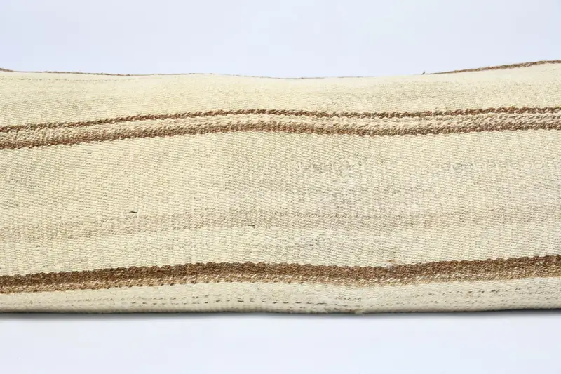 Gift Pillow, 16x48 Beige Pillow Case, Luxury Cushion Cover, Kilim Pillow, Cushion Case, Turkish Pillow, Handmade Pillow Sham, Custom Cushion - 2