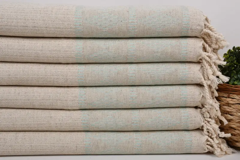 Büyükanne Hediyesi, Düğün Hediyesi, Nedime Hediyeleri, Türk Çay Havlusu, 40x20 Keten Kilim Tasarım Havlusu, Monogram Türk Banyo Havlusu, Ev Taşıma Hediyesi - 2