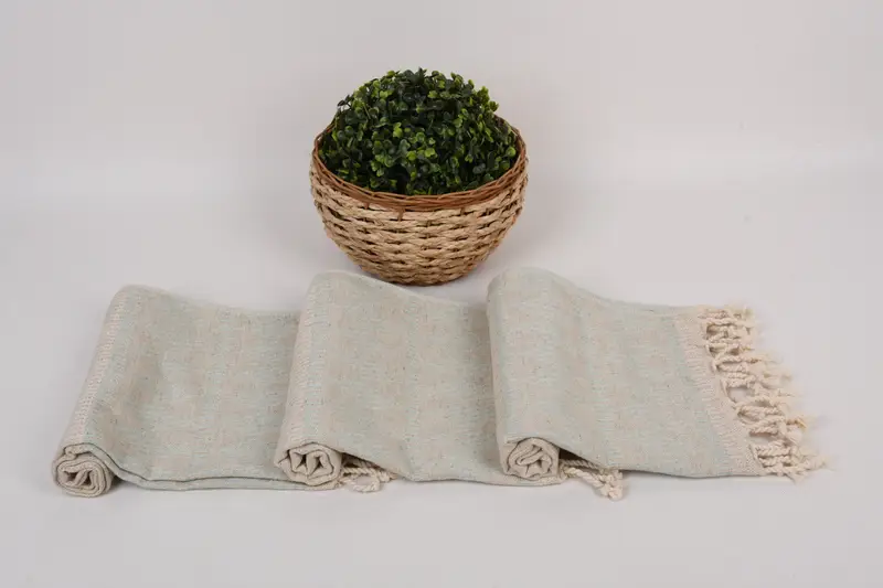 Büyükanne Hediyesi, Düğün Hediyesi, Nedime Hediyeleri, Türk Çay Havlusu, 40x20 Keten Kilim Tasarım Havlusu, Monogram Türk Banyo Havlusu, Ev Taşıma Hediyesi - 8