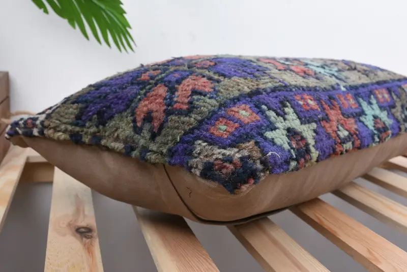 Pillow, Accent Throw Pillow Cover, Chair Pillow Case, Ethnical Kilim Rug Pillow, Pillow for Couch, Home Decor Pillow, 12x24 Red Cushion Cover - 6