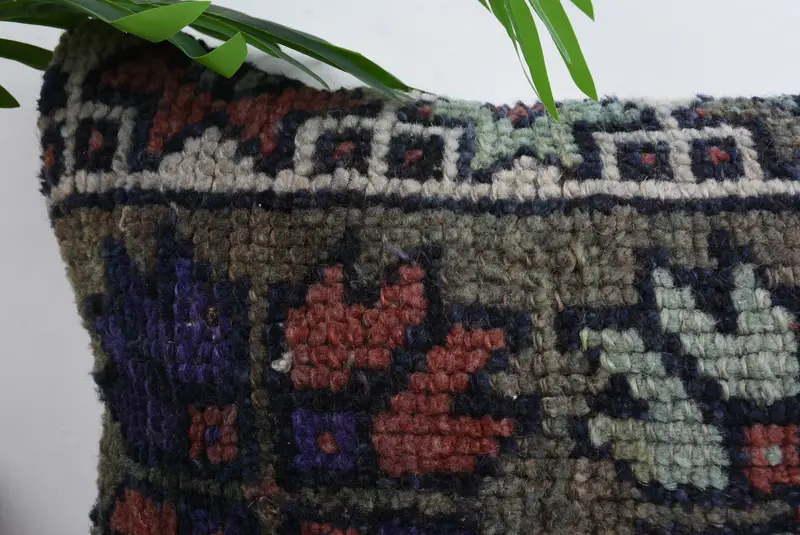 Pillow, Accent Throw Pillow Cover, Chair Pillow Case, Ethnical Kilim Rug Pillow, Pillow for Couch, Home Decor Pillow, 12x24 Red Cushion Cover - 2