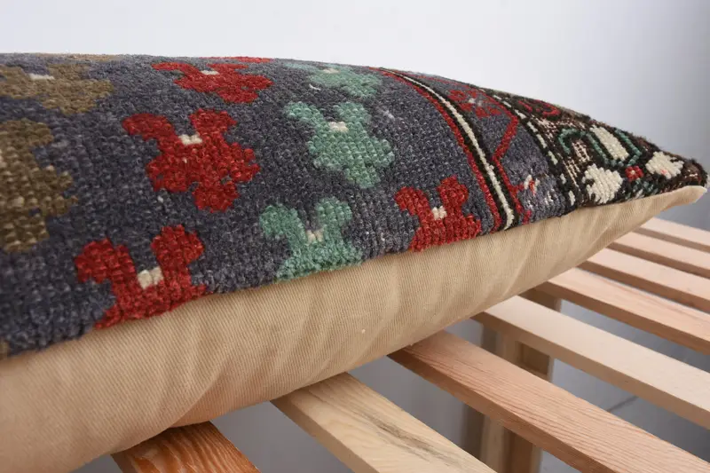 Vintage Pillow, 12x48 Red Cushion Cover, Pillow for Couch, Pillow, Personalized Gift Pillow Cushion, Vintage Kilim Pillow - 7