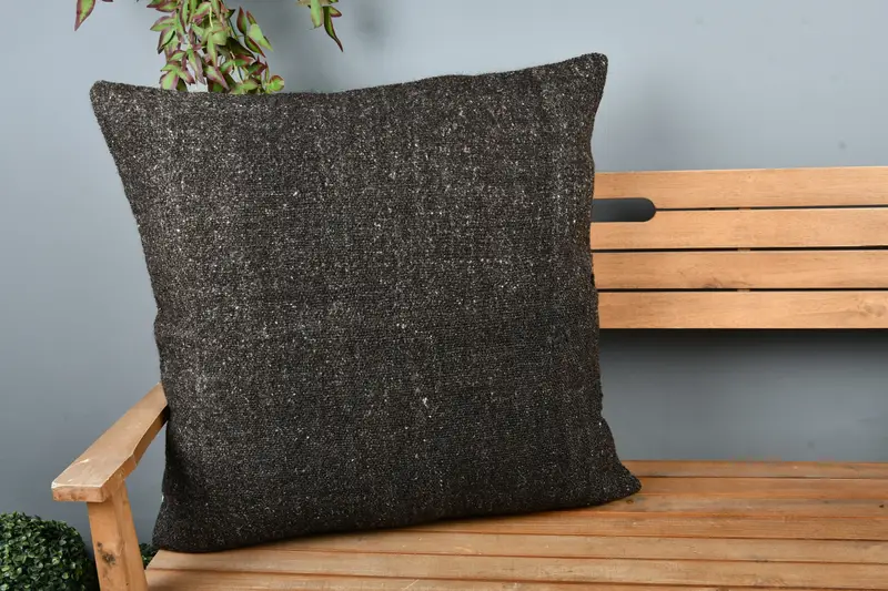 Interior Designer Pillow, 28x28 Brown Pillow, Wholesale Cushion Case, Vintage Kilim Throw Pillow, Pillow for Couch, Cushion Cover - 1