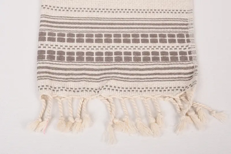 Custom Hand Towel, Bridesmaid Towel, 40x20 Linen Striped Towel, Christmas Favors, Monogram Hand Towel, Custom Name Towel, Kitchen Towel, Gym Towel - 3