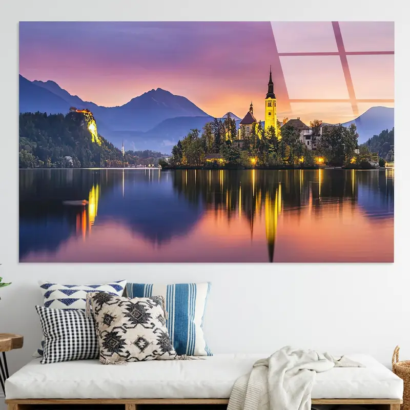 息を呑むようなマウンテン ビュー キャンバス: 自然風景アート プリント