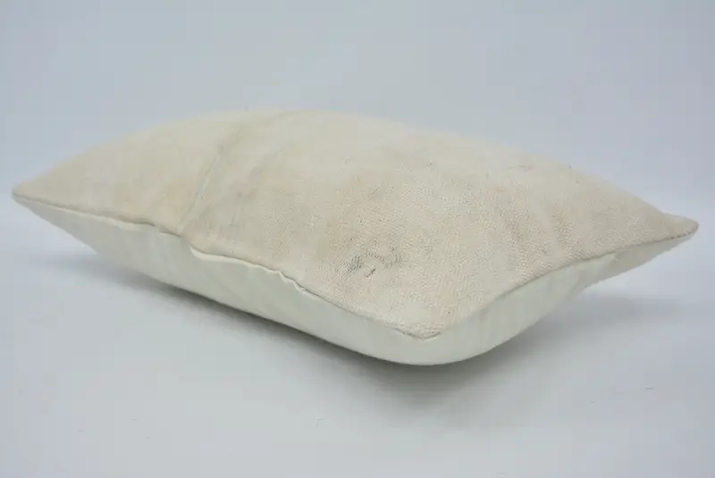 Pillow Case, Ethnical Kilim Rug Pillow, Retro Pillow Sham, 12x20 White Pillow Sham, Vintage Kilim Pillow, Vintage Cushion Cover, Antique Pillows - 6
