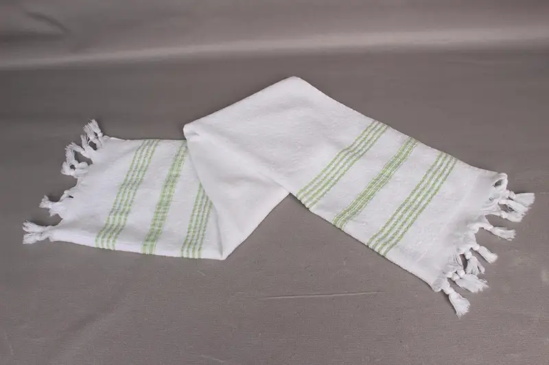 Toalla de mano turca, toallas de bordado, toalla de mano de monograma, poca de té turca, toalla de Terry a rayas de algodón 40x18, regalo de boda personalizado de la dama de honor - 6