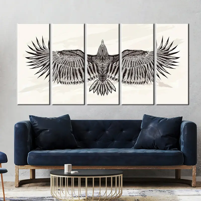 Eagle Wall Art, Eagle Prints, Wall Art Canvas, Eagle Decor, Bald Eagle Wall Art, Tattoo Eagle Wall Art, Canvas Art Print, Eagle Wall Decor - 12