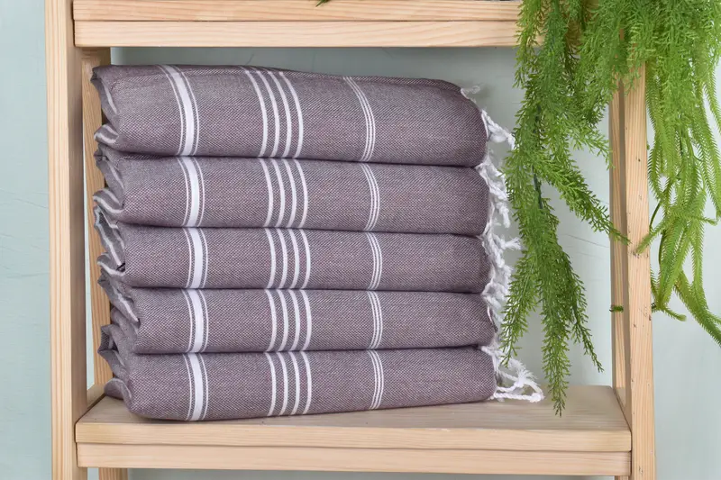 Luxury Beach Towel, Personalized Turkish Towel, 70x40 Cotton Striped Towel, Bachelor Gifts, Bachelorette Gifts, Gym Towel, Unique Gift, Yoga Towel - 1