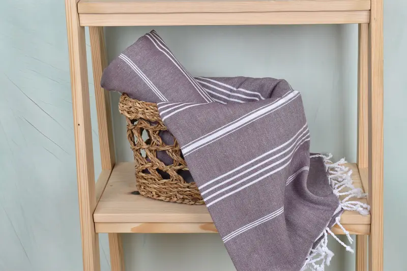 Luxury Beach Towel, Personalized Turkish Towel, 70x40 Cotton Striped Towel, Bachelor Gifts, Bachelorette Gifts, Gym Towel, Unique Gift, Yoga Towel - 4