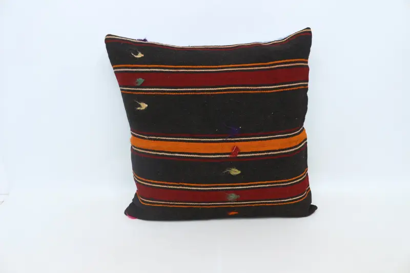 Neutral Cushion Cover, 28x28 Brown Pillow, Home Decor Pillow, Vintage Pillow, Handmade Kilim Cushion, Pillow, Vintage Cushion Case - 1