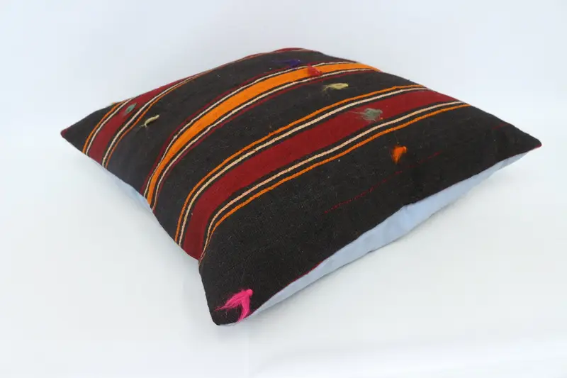 Neutral Cushion Cover, 28x28 Brown Pillow, Home Decor Pillow, Vintage Pillow, Handmade Kilim Cushion, Pillow, Vintage Cushion Case - 6