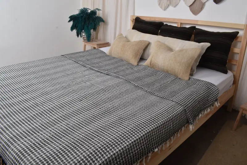 Throw Blanket Couch, Sofa Cover, 96x70 Cotton Striped Towel, Woven Blanket, Turkish Bedcover, Housewarming Gift, Gift For The Home Decor - 8