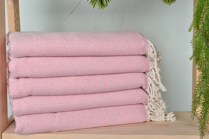 Custom Wedding Gifts, 70x40 Cotton Herringbone Towel, Luxury towel, Peshtemal, Halloween Bachelorette Party Favors, Monogrammed Beach Towel - 2
