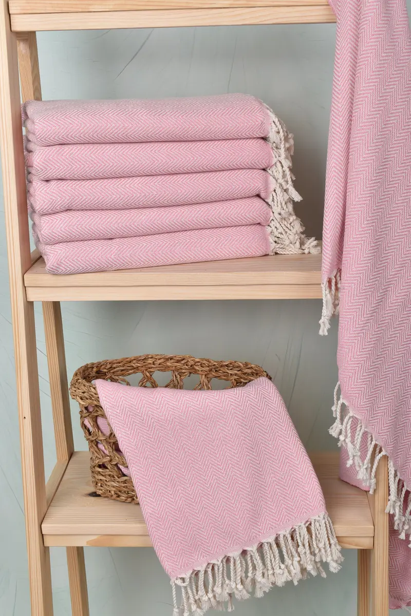 Custom Wedding Gifts, 70x40 Cotton Herringbone Towel, Luxury towel, Peshtemal, Halloween Bachelorette Party Favors, Monogrammed Beach Towel - 3