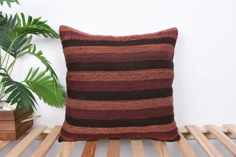 Indoor Cushion Cover, Gift Pillow, Pillow for Couch, Turkish Pillow, Outdoor Bolster Cushion Cover, 20x20 Purple Cushion, Cushion Case - 1