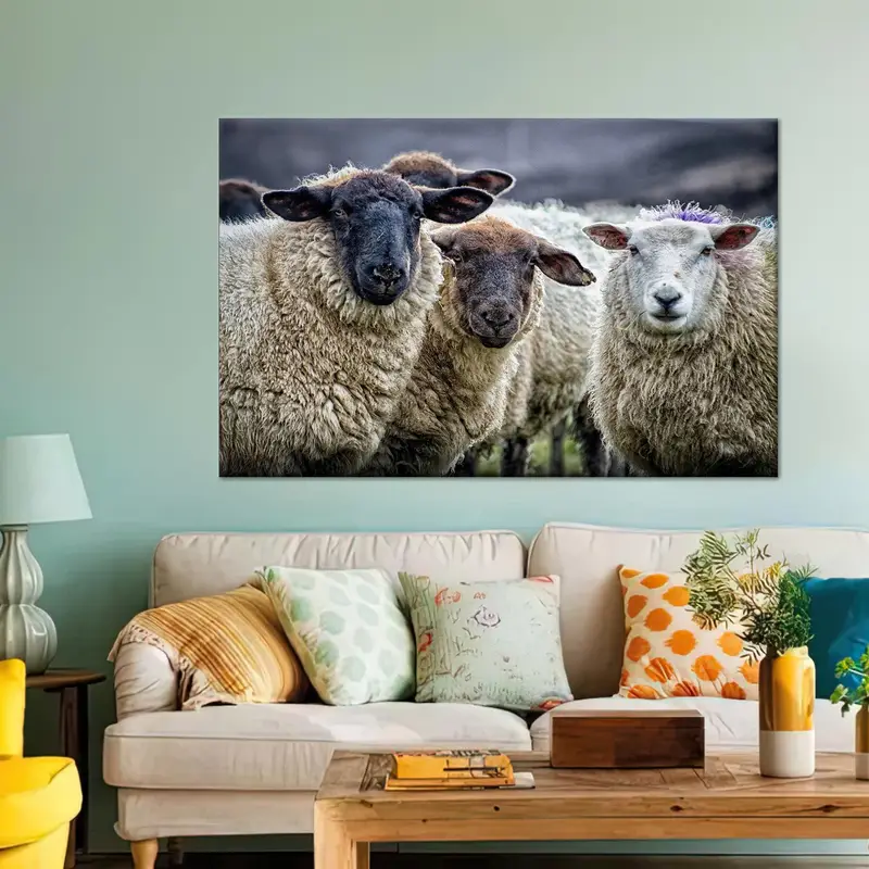 Elegant Farmhouse Canvas: Rustic Charm & Domestic Bliss