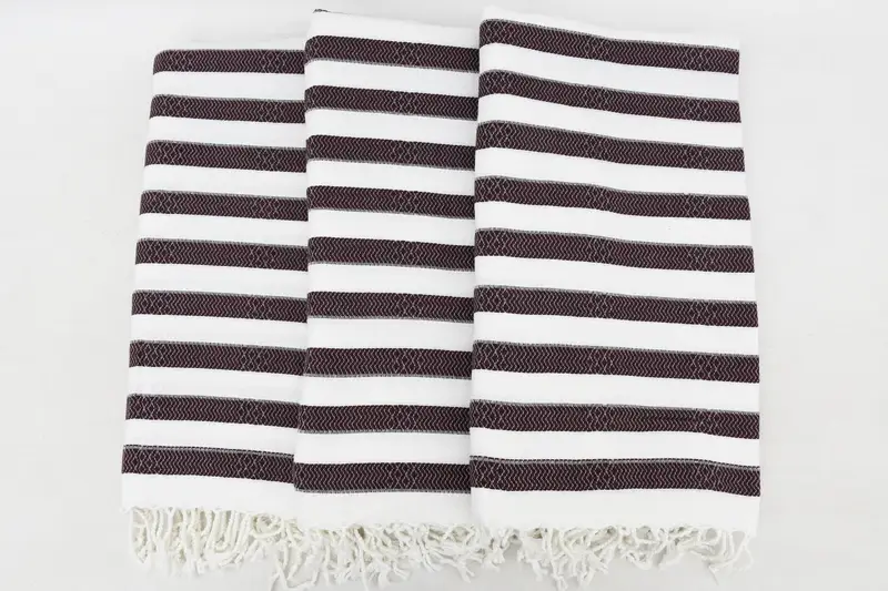 Wedding Favors, Personalize Gift, Handwoven Turkish Towel, 70x36 Cotton Striped Towel, Turkish towel, Large Turkish Towel, Friends Beach Towel - 3
