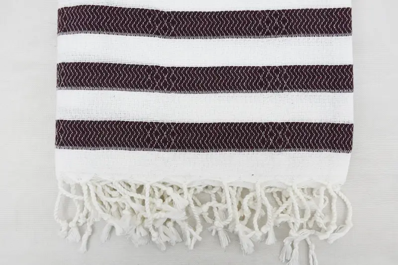 Wedding Favors, Personalize Gift, Handwoven Turkish Towel, 70x36 Cotton Striped Towel, Turkish towel, Large Turkish Towel, Friends Beach Towel - 5