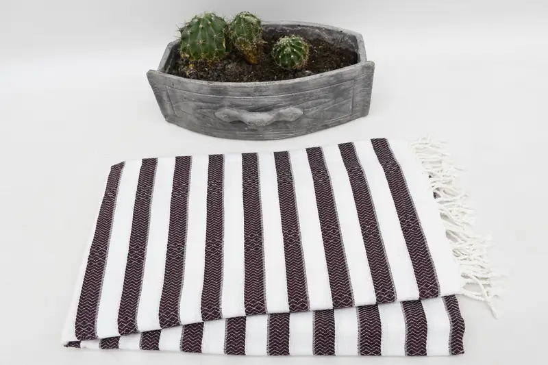 Wedding Favors, Personalize Gift, Handwoven Turkish Towel, 70x36 Cotton Striped Towel, Turkish towel, Large Turkish Towel, Friends Beach Towel - 6