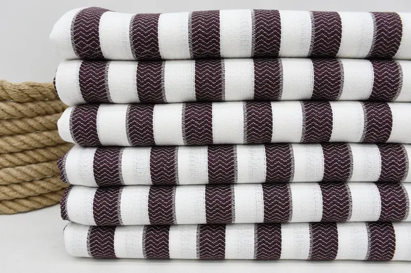Wedding Favors, Personalize Gift, Handwoven Turkish Towel, 70x36 Cotton Striped Towel, Turkish towel, Large Turkish Towel, Friends Beach Towel - 2