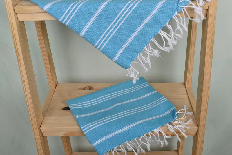 Turkish Tea Towel, Best Friend Christmas Gift, 40x24 Cotton Striped Towel, Monogram Hand Towel, First Wedding Anniversary Gift, Custom Hand Towel - 5
