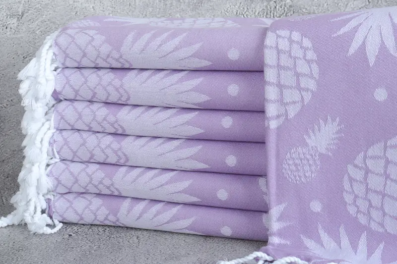 Bridal Shower Gift, Monogram Beach Towel, Wedding Towel, Bachelorette Gifts, Gift For Coworker, Holiday Towel, 70x36 Cotton Pineapple Design Towel - 2
