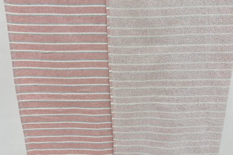 Cotton towel, Family Gift Basket, Quick-dry peshtemal, Beach Size Towel, Bridesmaid Gifts, Xmas Gifts, 68x40 Cotton Striped Terry Towel, Guest Towel - 8