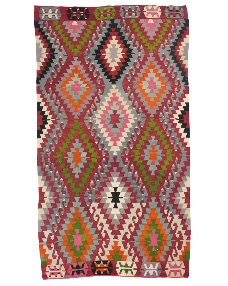 Kırmızı Halı, 5,7x9,9 ft Zarif Düz Renk