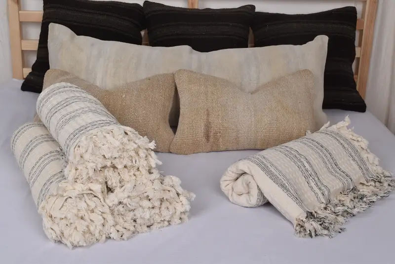 Turkish Towel Blanket, Housewarming Gift, 96x70 Cotton Striped Towel, Bachelorette Party Favors, Turkish Blanket Queen, Spa Gift, Tablecloth - 5
