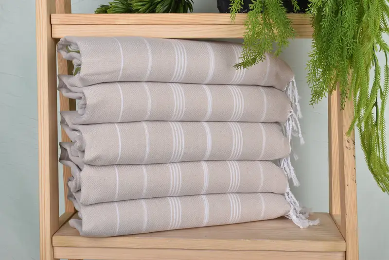 Personalized Dish Towel, Bathroom Towels, Personalized Gifts, 38x18 Cotton Striped Towel, Guest Towel, Gift For The Home, Bachelorette Party Gifts - 1