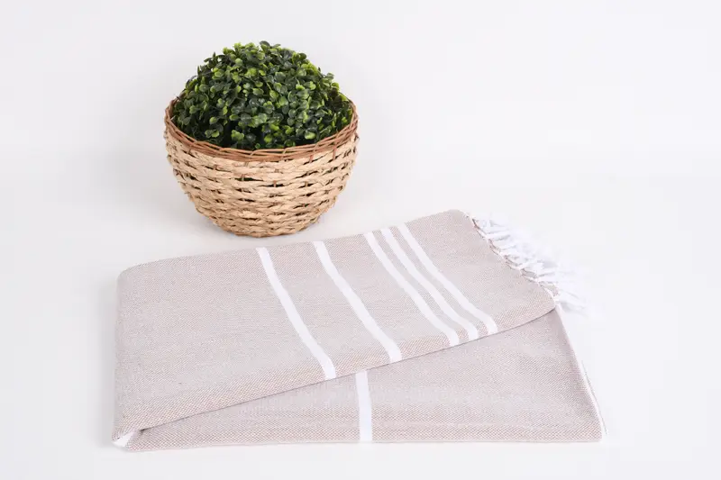 Spa Gift, Thin towel, 70x40 Cotton Striped Towel, Customized Turkish Towel, Turkish Bath Towel USA, Turkish Towel Beach, Wedding Gift, Organic Towel - 5